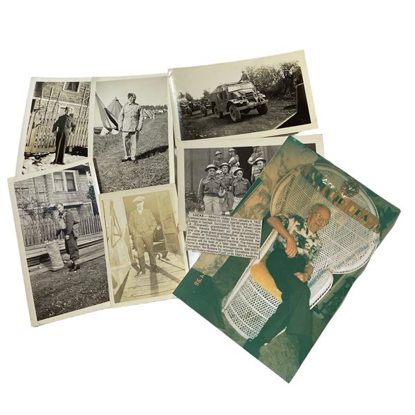 WW2 Picture Lot with Obit