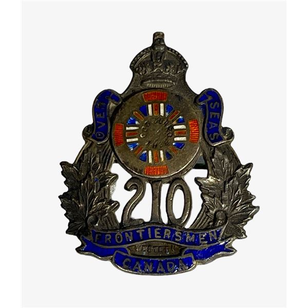 WW1 CEF STERLING 210th Battalion Badge