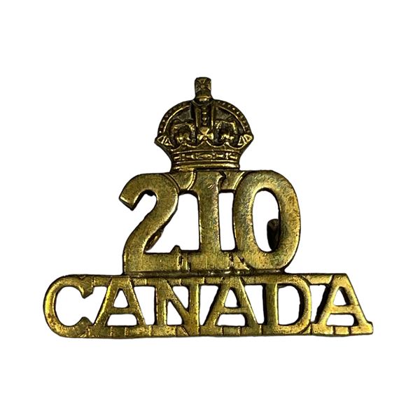 WW1 CEF 210th Battalion Shoulder Title Badge