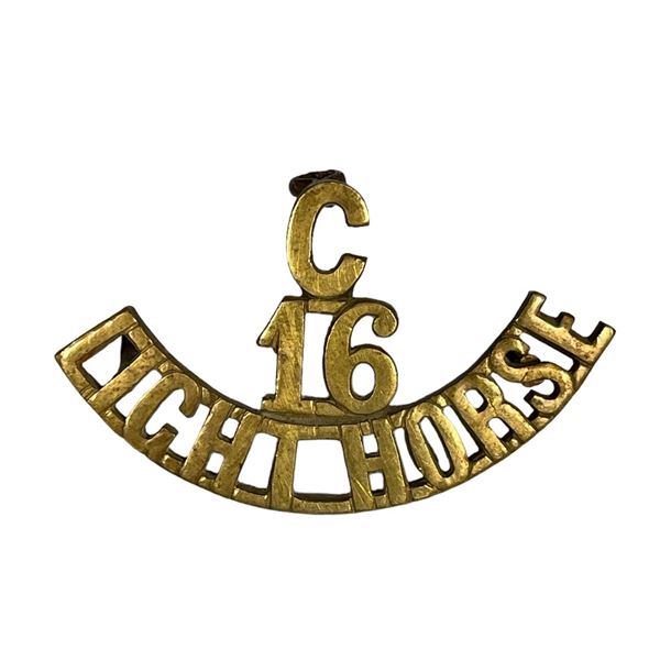 16th Canadian Light Horse C Squadron Shoulder Title Badge