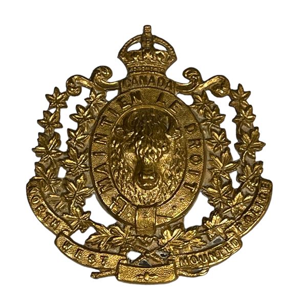 NWMP North West Mounted Police Cap Badge