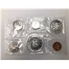 Image 1 : 1964  Royal Canadian 1.11 oz Silver Proof Like Mint Set Unopened 6 coins Canada Over $30 In Scrap