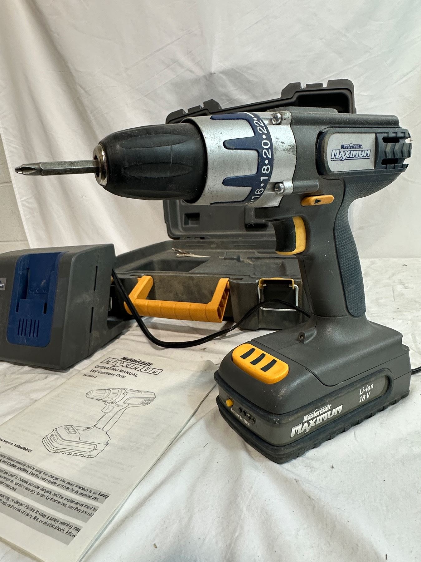 Mastercraft Maximum 18V Cordless Drill - Sunrise Estate Services Ltd