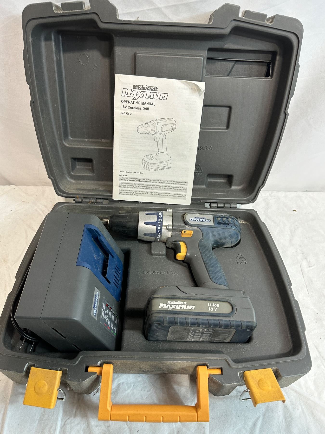 Mastercraft Maximum 18V Cordless Drill - Sunrise Estate Services Ltd