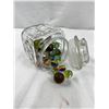 Image 1 : Jar of Assorted Marbles