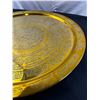 Image 2 : Large Brass Style Decorative Plate