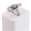 Image 3 : 0.29 ctw Diamond and 0.88 ctw Blue Sapphire Platinum Ring (1.17 ctw Diamonds)