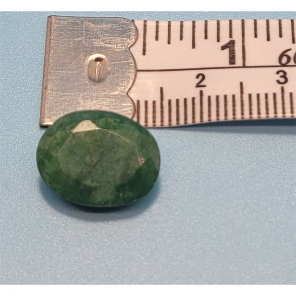  NATURAL OVAL 7 CT GREEN EMERALD