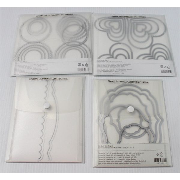 4 STAMPIN' UP! BIG SHOT SIZZIX DIES