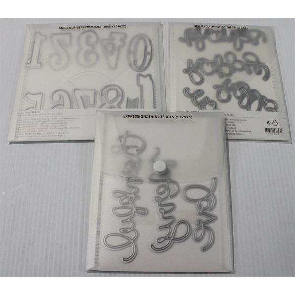 3 STAMPIN' UP! BIG SHOT SIZZIX DIES