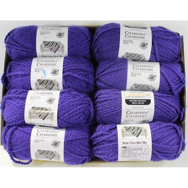 8 SKEINS LOOPS & THREADS CHARISMA YARN