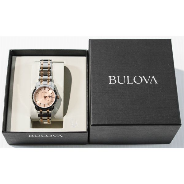 BRAND NEW LADIES TWO TONED BULOVA WRISTWATCH