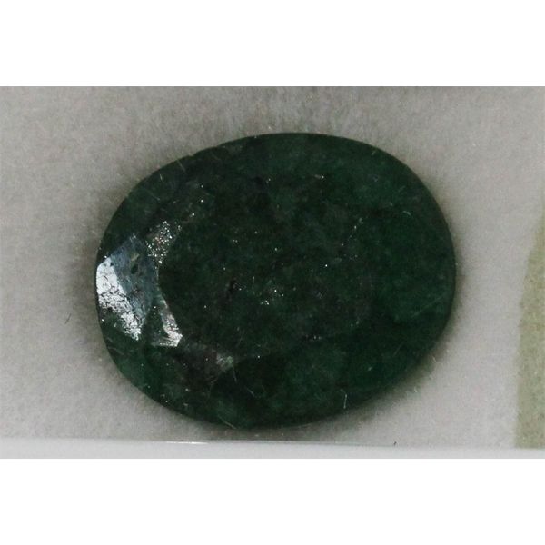 6.05 CT OVAL SHAPE NATURAL EMERALD COLOR ENHANCED