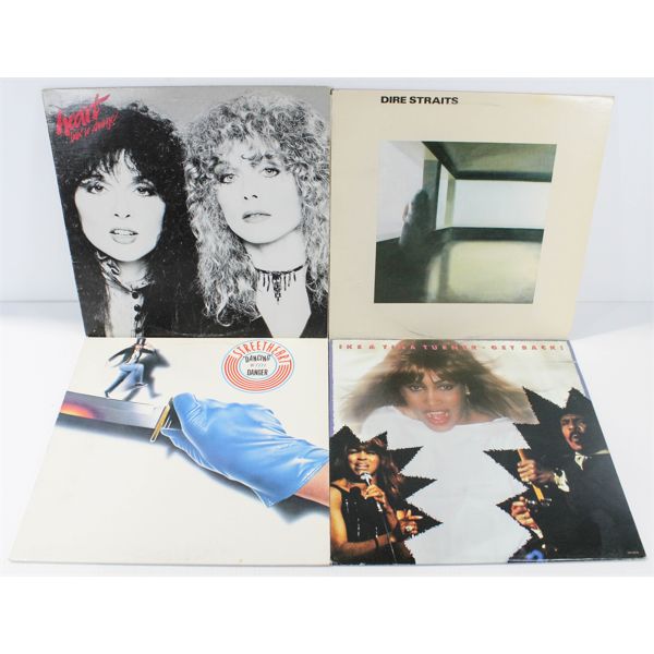 LOT OF 4 ASSORT. ROCK & MORE 1970-80'S RECORDS