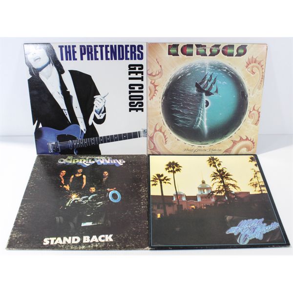 LOT OF 4 ASSORT. ROCK & MORE 1970-80'S RECORDS