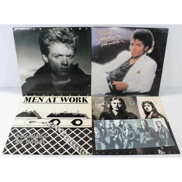 LOT OF 4 ASSORT. ROCK & MORE 1970-80'S RECORDS