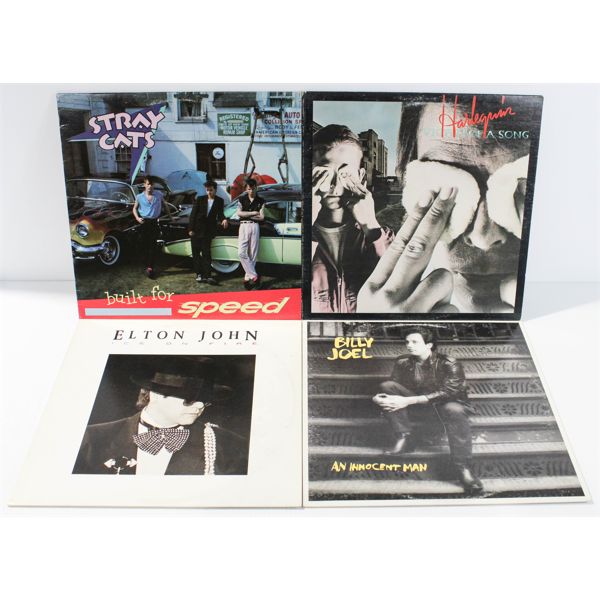 LOT OF 4 ASSORT. ROCK & MORE 1970-80'S RECORDS