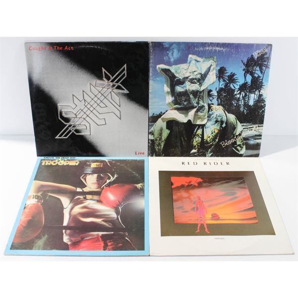 LOT OF 4 ASSORT. ROCK & MORE 1970-80'S RECORDS