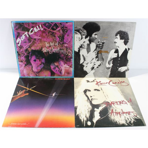 LOT OF 4 ASSORT. ROCK & MORE 1970-80'S RECORDS