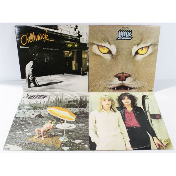 LOT OF 4 ASSORT. ROCK & MORE 1970-80'S RECORDS