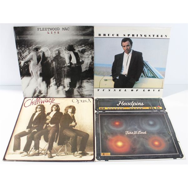 LOT OF 4 ASSORT. ROCK & MORE 1970-80'S RECORDS