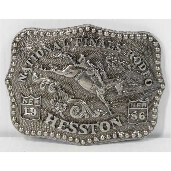 1986 HESSTON NATIONAL FINAL BELT BUCKLE
