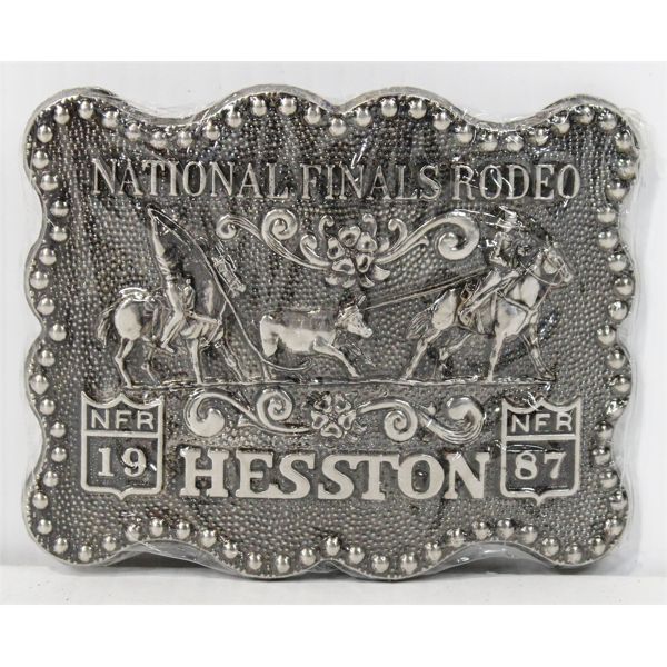 1987 HESSTON NATIONAL FINAL BELT BUCKLE