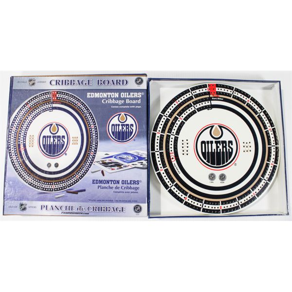 OFFICAL EDMONTON OILERS CRIBBAGE BOARD
