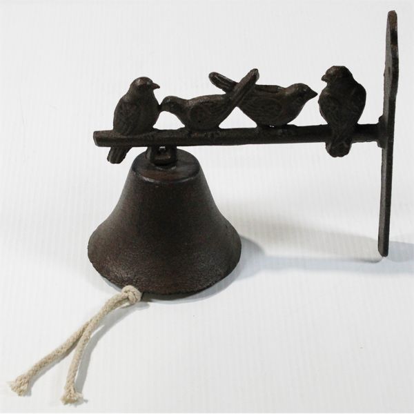 CAST IRON BIRD THEMED BELL