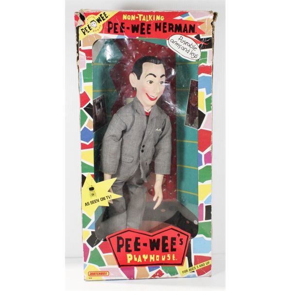 '88 PEE-WEE HERMAN POSEABLE DOLL W/ BOX