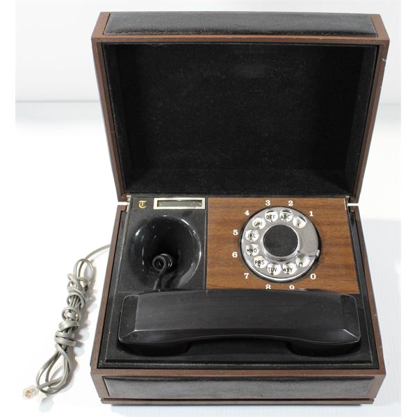 VINTAGE ROTARY DIAL TELEPHONE IN A BOX