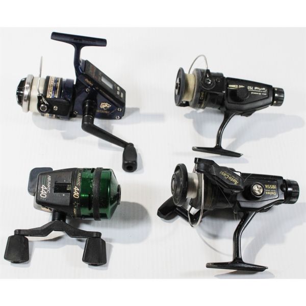 FOUR FISHING REELS