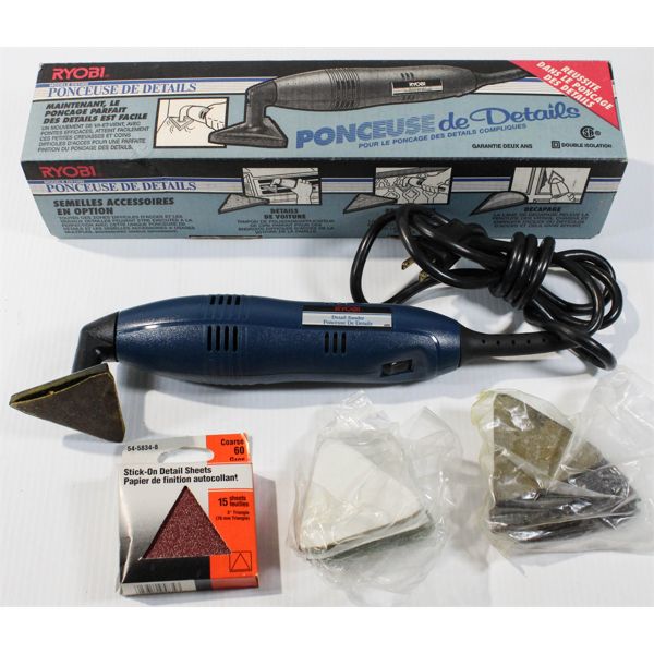 RYOBI DETAIL SANDER WITH ACCESS