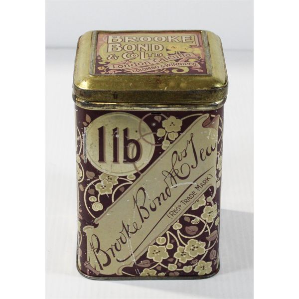 OLD BROOKE BOND 1LB TEA TIN