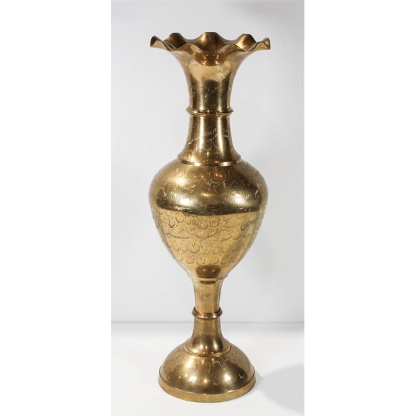 19 1/2" TALL BRASS VASE