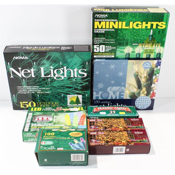 EIGHT BOXES OF LIGHTS