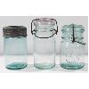 Image 1 : VINTAGE BLUE CANNING JARS