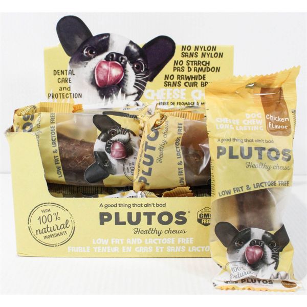20 PLUTOS DOG CHEESE CHEWS - MEDIUM CHICKEN