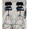 Image 1 : 2 MOTORCYCLE SEAT STYLE HYDRAULIC BAR STOOLS