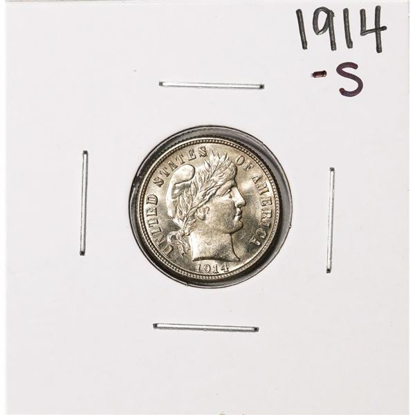 1914-S Barber Dime Coin