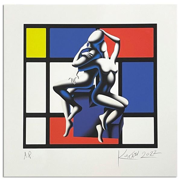 Mark Kostabi "Beyond Boundaries" Limited Edition Serigraph On Paper