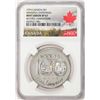 Image 1 : 1974 Canada $1 Winnipeg Centennial Silver Dollar Coin Error Reverse Lamination NGC SP67