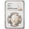 Image 1 : 1880-S $1 Morgan Silver Dollar Coin NGC MS63