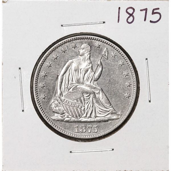 1875 Seated Liberty Half Dollar Coin