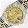 Image 2 : Rolex Ladies Two Tone Champagne Diamond Datejust Wristwatch