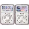 Image 2 : Lot of (2) 2016 China 10 Yuan Silver Panda Coins NGC MS69 One of First 30,000 Struck