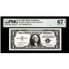 Image 1 : 1957 $1 Silver Certificate Star Note Fr.1619* PMG Superb Gem Uncirculated 67EPQ