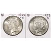Image 1 : Lot of 1922-S & 1923-S $1 Peace Silver Dollar Coins