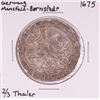 Image 1 : 1675 Germany Mansfield-Bornsted 2/3 Thaler Silver Coin
