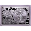 Image 1 : 2015 $1 American Silver Eagle Coin & 2oz Silver Bar Set